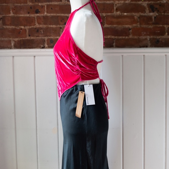 NWT Reformation Tamsin Halter Top Small, Pink - Picture 3 of 8
